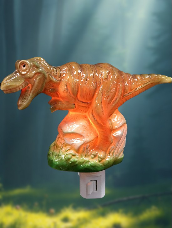 Porcelain T-Rex Dinosaur Night Light with Gift Box